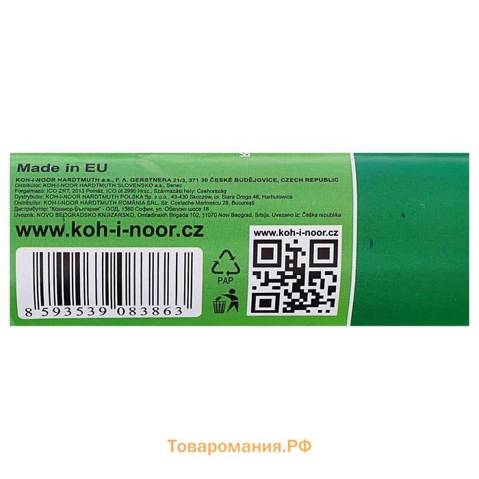 Бумага креповая поделочная гофро Koh-I-Noor 50 x 200 см 9755/01 белая, в рулоне