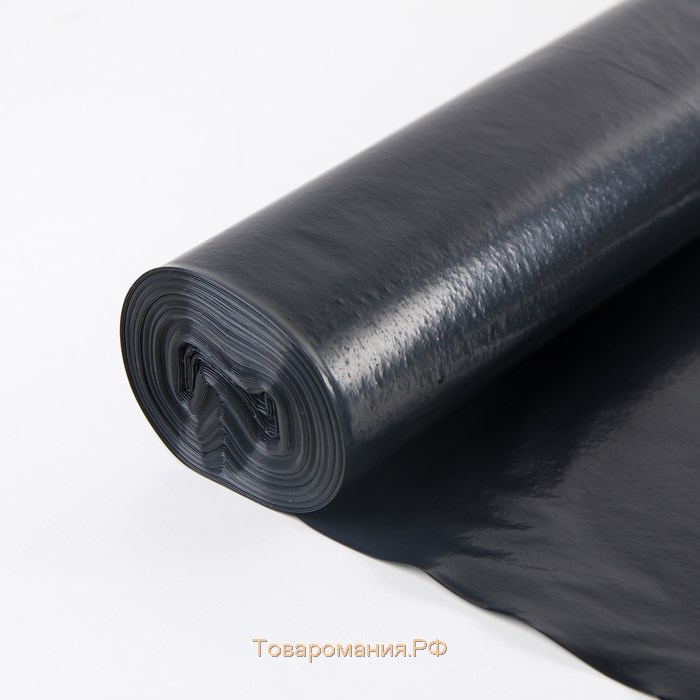 Мешки для мусора «Люкс», 240 л, 40 мкм, 86×120, ПВД, 10 шт, цвет чёрный