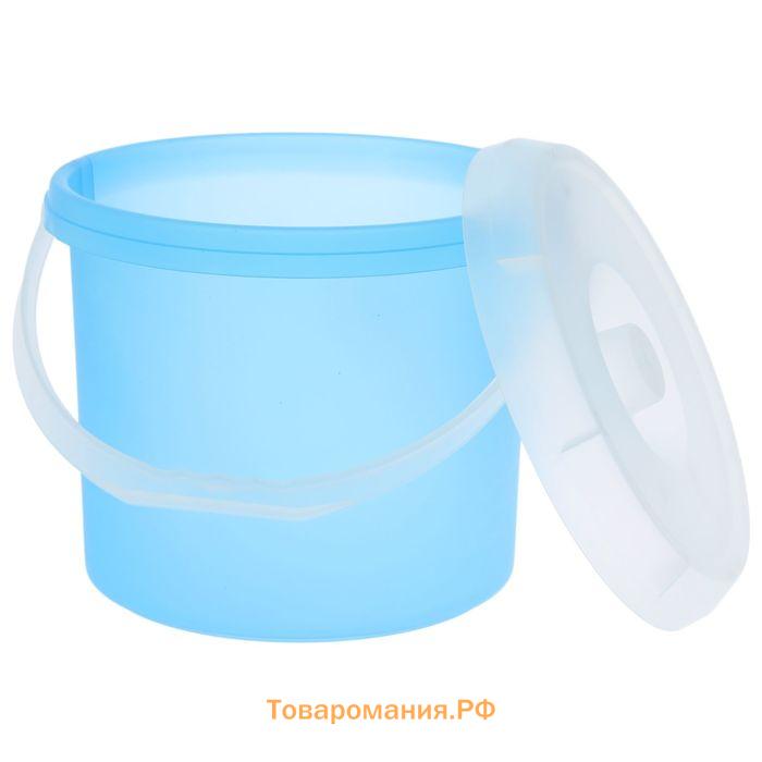 Ведро с крышкой Darel plastic, 15 л, d=30 см, h=28 см, пластик, МИКС