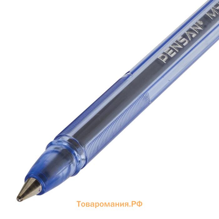 Ручка шариковая масляная Pensan My-Pen Vision, узел 1.0 мм, чернила синие