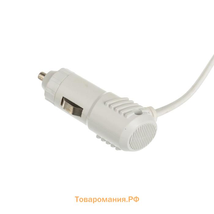 Разветвитель прикуривателя, 3 гнезда, 2 USB 1 А, 60 Вт, 12/24 В, подсветка, провод 70 см