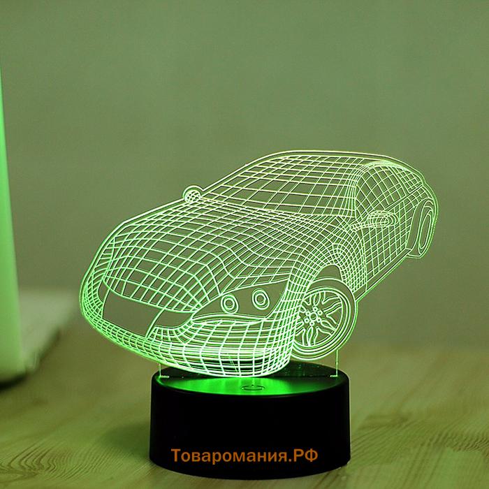 Светильник «Авто» LED 3 режима белый от сети 10.5×13×20.5 см RISALUX