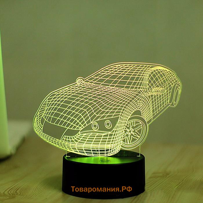 Светильник «Авто» LED 3 режима белый от сети 10.5×13×20.5 см RISALUX