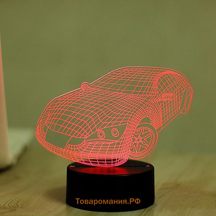 Светильник «Авто» LED 3 режима белый от сети 10.5×13×20.5 см RISALUX