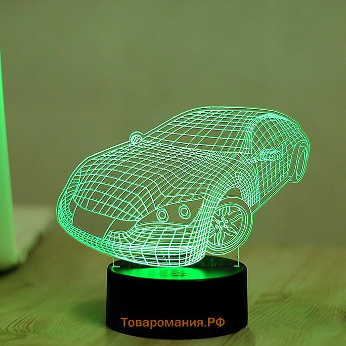 Светильник «Авто» LED 3 режима белый от сети 10.5×13×20.5 см RISALUX