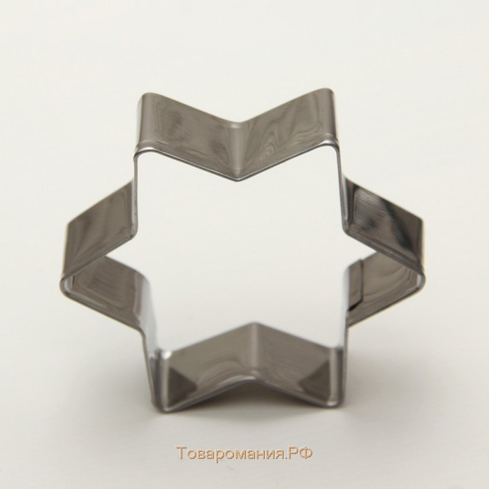 Набор форм для вырезания печенья «Круг, овал, звезда, квадрат, сердце», 14×14 см, 8 предметов, цвет серебряный