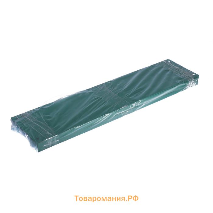 Клумба оцинкованная, 70 × 15 см, ярко–зелёная, «Терция», Greengo