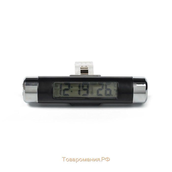 Часы-термометр автомобильные в дефлектор