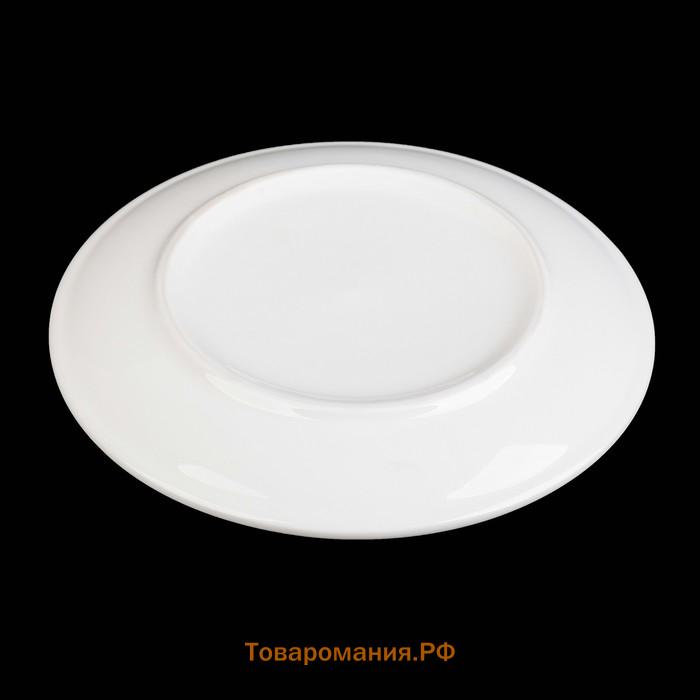 Десертная тарелка  White Label, d=17.5 см, фарфор, белая