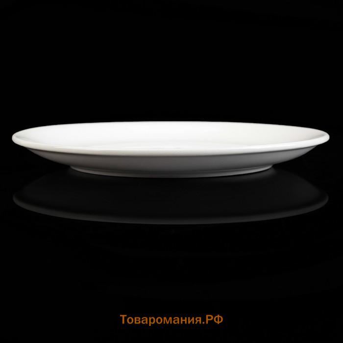 Тарелка  White Label, d=20 см, фарфор, белая