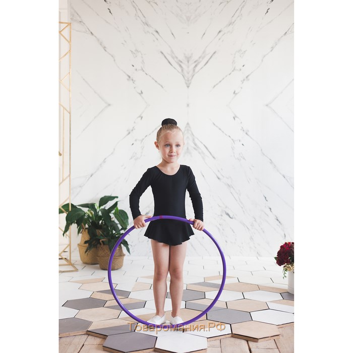 Обруч для художественной гимнастики Grace Dance, профессиональный, d=75 см, цвет фиолетовый