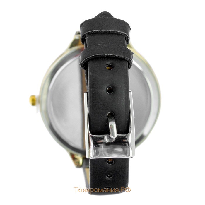 Часы наручные кварцевые женские "Shengmeimk", ремешок из экокожи, черные