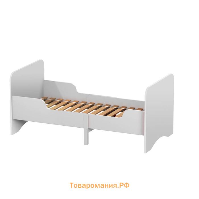 Кровать детская раздвижная Polini kids Fun 3200 (130 × 80 см; 165 × 80 см; 200×80 см), белый