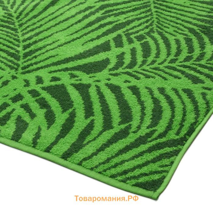 Полотенце махровое Tropical color 100х150см, цв.зеленый, 360г/м, хлопок 100%