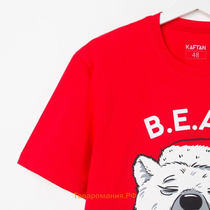 Новый год. Пижама мужская KAFTAN "Bear" размер 48