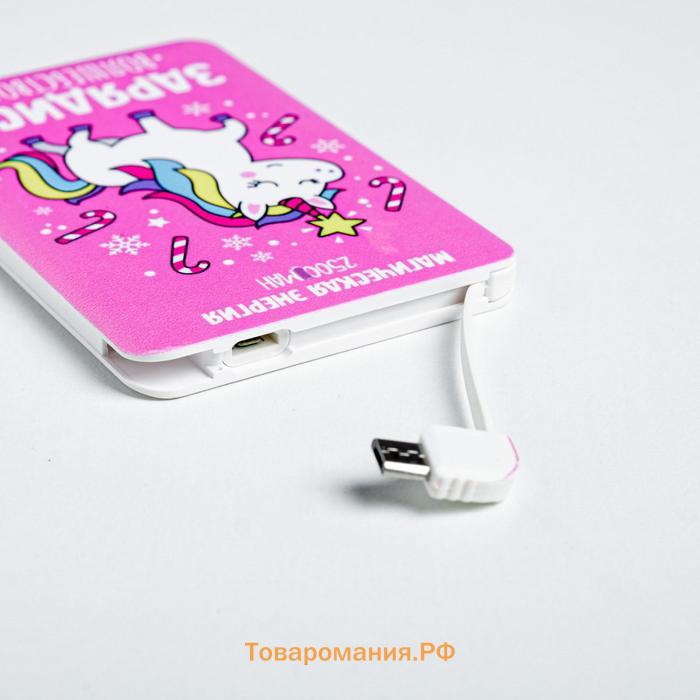 Зарядное устройство «Зарядись волшебством», 2500 mAh