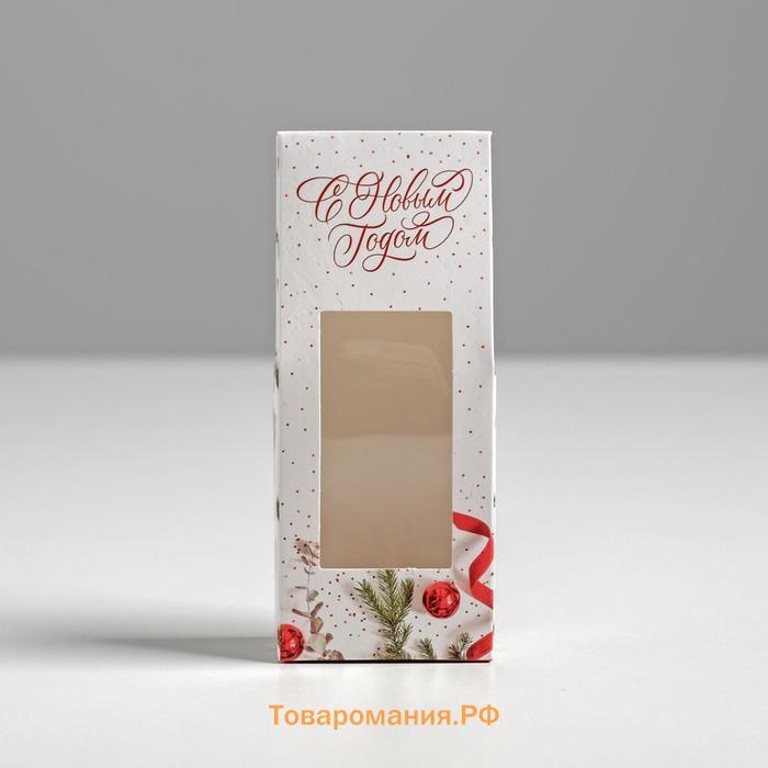 Коробка складная «С Новым годом!», 6 х 14,5 х 3,5 см