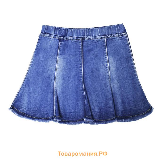 Юбка джинсовая для девочек, рост 98 см
