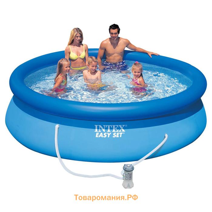 Бассейн надувной INTEX Easy Set 28122NP, 305×76 см, фильтр-насос, круглый