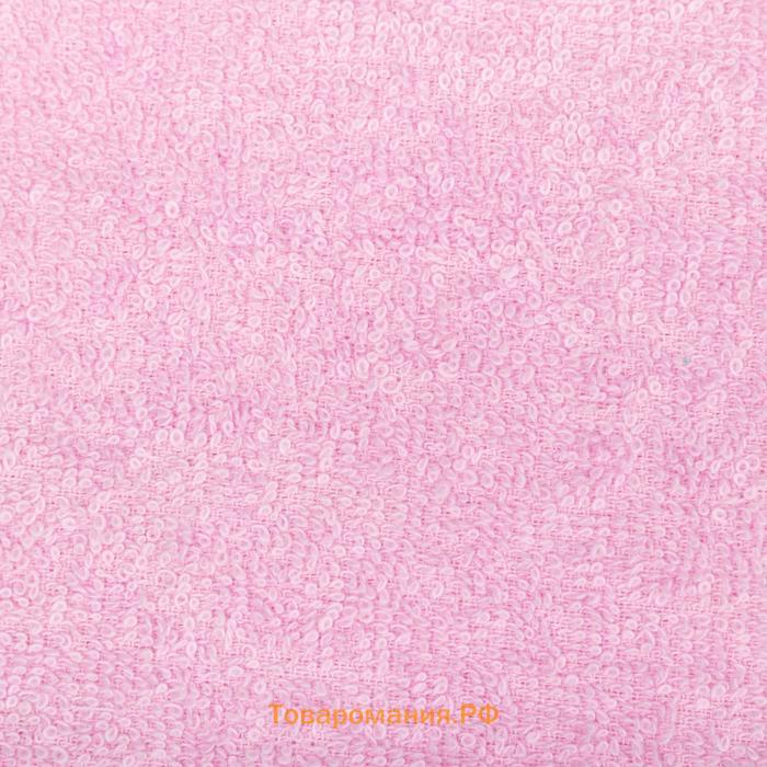 Полотенце махровое Экономь и Я 30х60 см, цв. розовый, 100% хлопок, 320 гр/м2