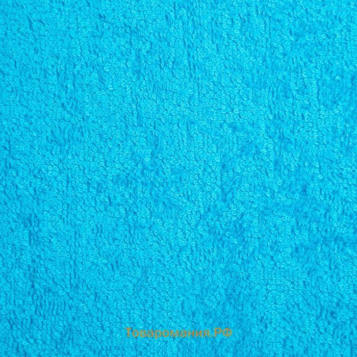 Полотенце махровое Экономь и Я 50х90 см, цв. голубой, 100% хлопок, 320 гр/м2