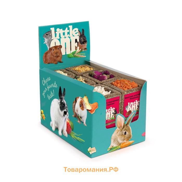 Лакомство Little One "Корзинка из луговых трав" с наполнением, ассорти, 65 г