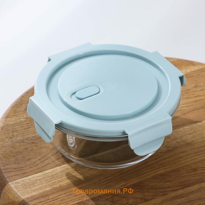 Контейнер для еды  Cook and Freeze, 370 мл, 13,5×6 см, жаропрочное стекло, круглый, цвет МИКС