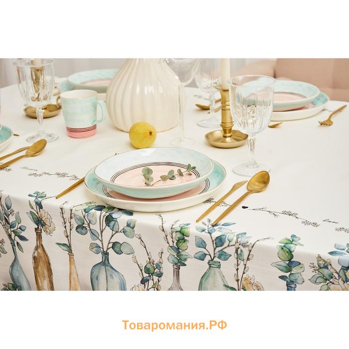 Скатерть "" Flower mood  146х180см, 100% хл, репс 210 г/м2