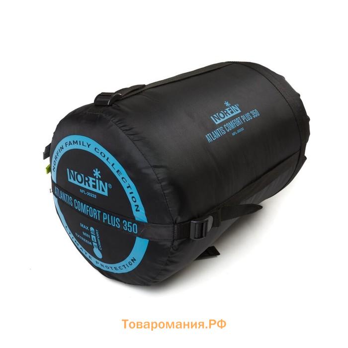 Спальный мешок Norfin Atlantis Comfort Plus 350, одеяло, 1 слой, левый, 230х100 см, -10°C