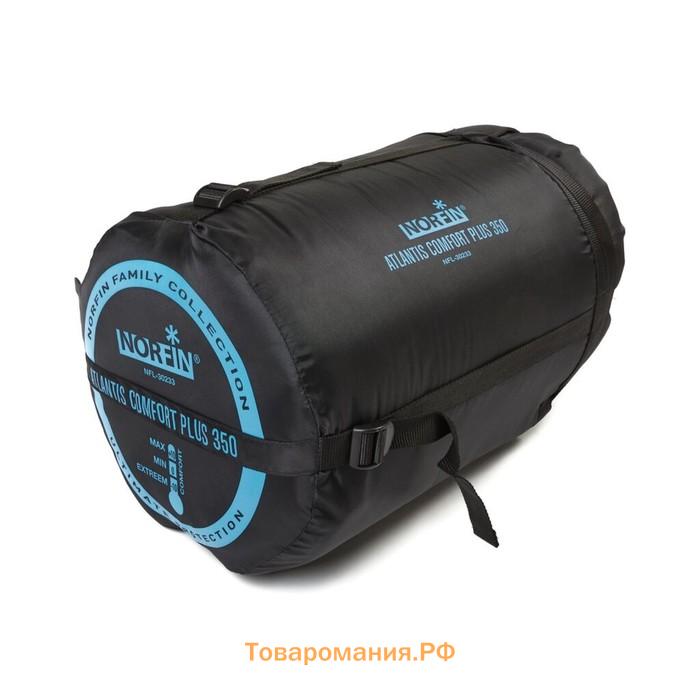 Спальный мешок Norfin Atlantis Comfort Plus 350, одеяло, 1 слой, правый, 230х100 см, -10°C