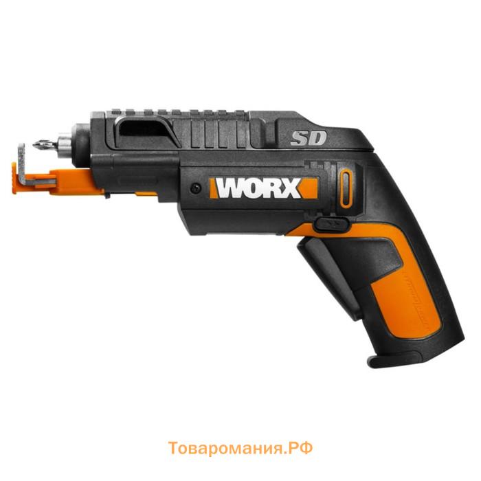 Отвертка аккумуляторная WORX WX255 SD Slide Driver, 4 В, набор бит 6 шт.