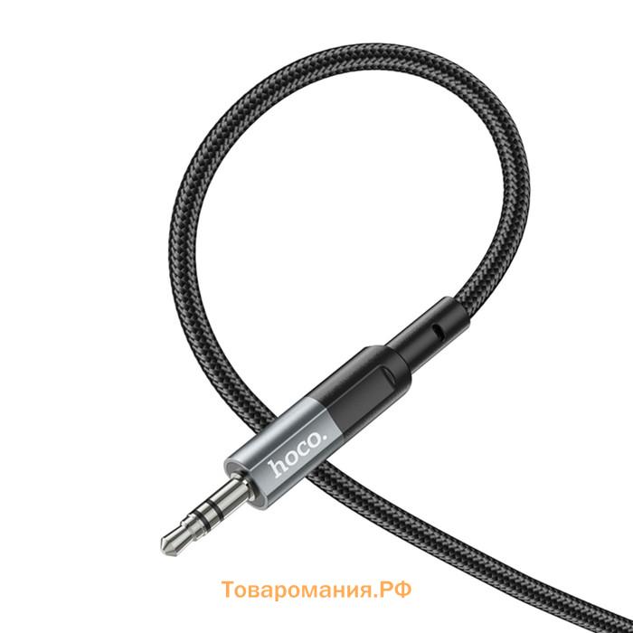 Кабель Hoco UPA23, 2 в 1, Type-C+USB - Jack 3.5 мм (m), 1 м, нейлон, серый