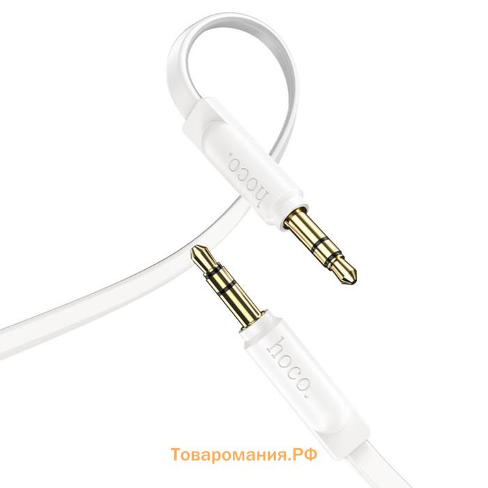 Кабель Hoco UPA16, Jack 3.5 мм (m) - Jack 3.5 мм (m), 1 м, TPE, белый