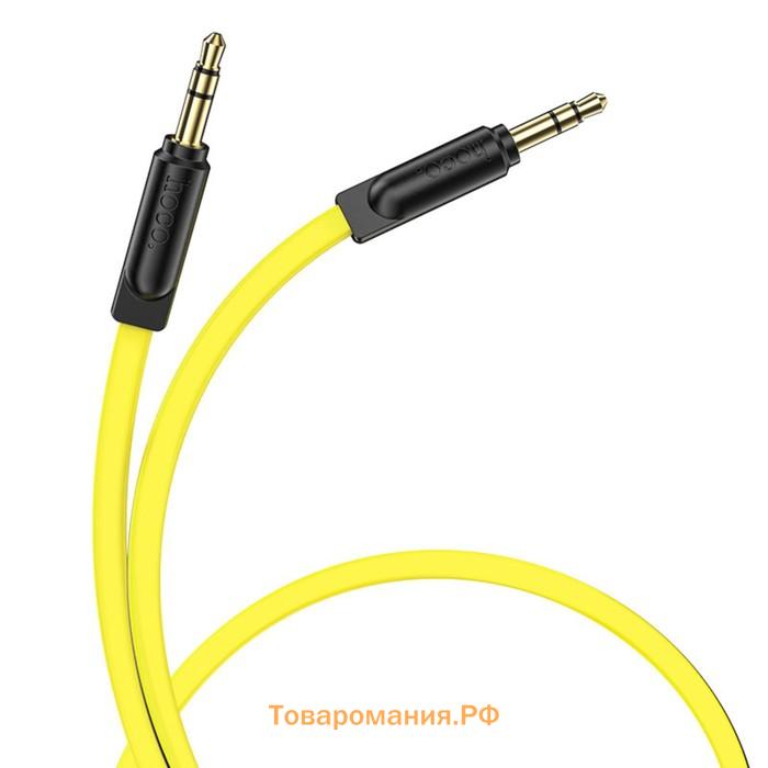 Кабель Hoco UPA16, Jack 3.5 мм (m) - Jack 3.5 мм (m), 1 м, TPE, жёлтый