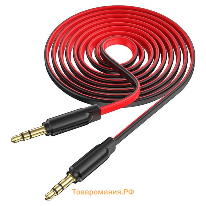 Кабель Hoco UPA16, Jack 3.5 мм (m) - Jack 3.5 мм (m), 2 м, TPE, красный