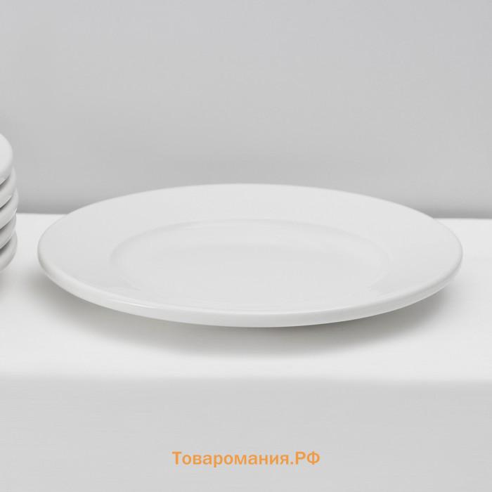 Десертные тарелки Magistro Basic bistro, d=16,5 см, набор 6 шт, белые