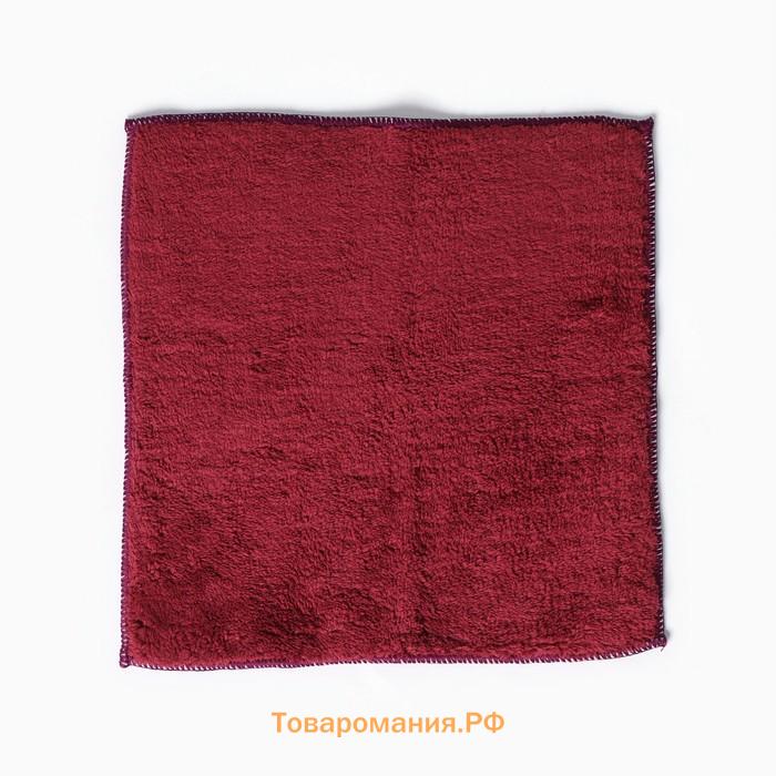 Салфетка универсальная , 400 г/м², 1 шт, 30×30 см, микрофибра, с оверлоком