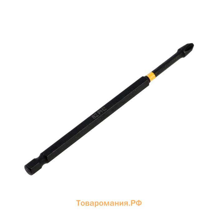 Бита ТУНДРА ПРОФИ, Torsion, сталь S2, PH2 х 127 мм, пвх-чехол