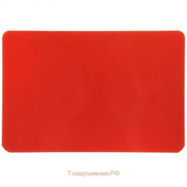 Доска профессиональная разделочная, 60×40×1,8 см, цвет красный