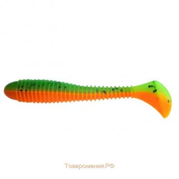 Виброхвост Helios Catcher Pepper Green & Orange, 7 см, 7 шт. (HS-1-018)