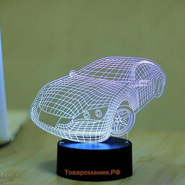 Светильник «Авто» LED 3 режима белый от сети 10.5×13×20.5 см RISALUX