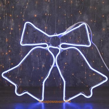 Неоновая фигура «Колокольчик», 60 × 50 см, 360 LED, 220 В, свечение синее