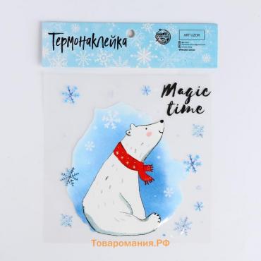 Термонаклейка Magic time, 15 х 15 см, Новый год