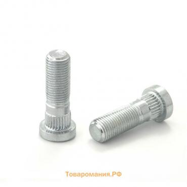 Шпилька M12x1,25, 43/25, Шлицы D14.2, цинк