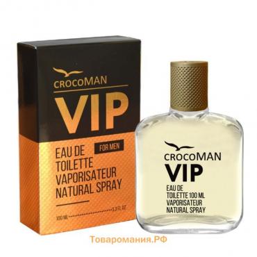 Туалетная вода мужская CrocoMAN VIP, 100 мл(по мотивам 212 VIP Men (Carolina Herrera)