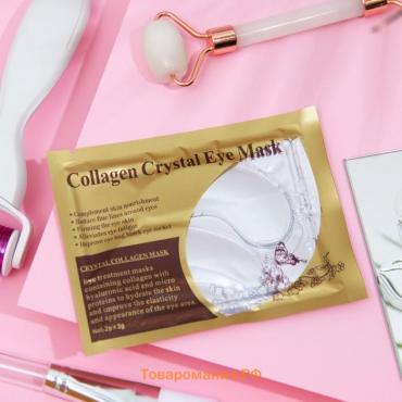 Патчи гидрогелевые для глаз Collagen Crystal, прозрачные