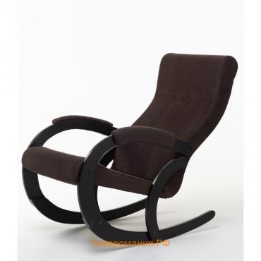 Кресло-качалка «Корсика», ткань микровелюр, цвет coffe