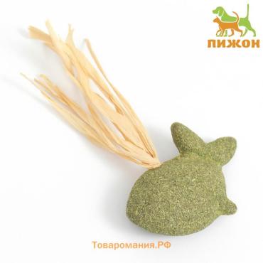 Игрушка для кошек из прессованной кошачьей мяты "Дельфин", 7 см