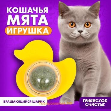 Игрушка для кошек «Утёнок» из кошачьей мяты